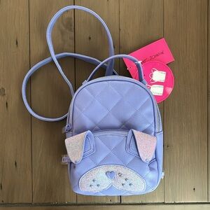 Betsey Johnson Puppy Dog Lilac Purple NWT Backpack Crossbody Purse